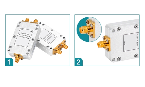 Power divider 2 way 6 ghz detail