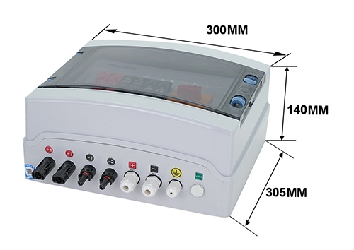 PV combiner box 2 in 1 out sizes