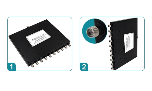 rf power divider 10 way detail