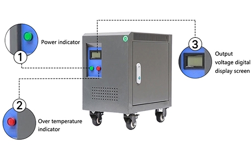 Single-phase isolation transformer details