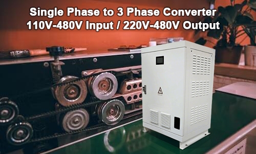Single phase to 3 phase converter feature
