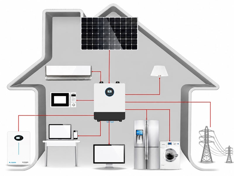 split phase off grid inverter wiring diagram