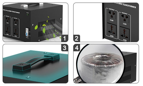 step up down transformer single phase details
