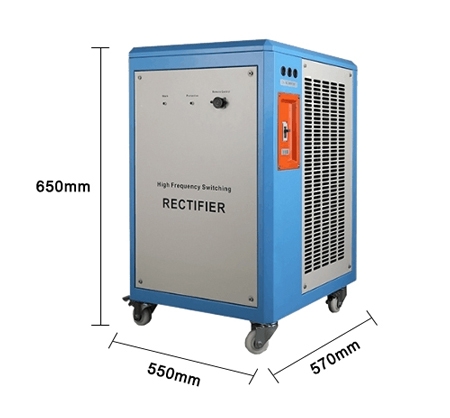 Electroplating rectifier 2000a size
