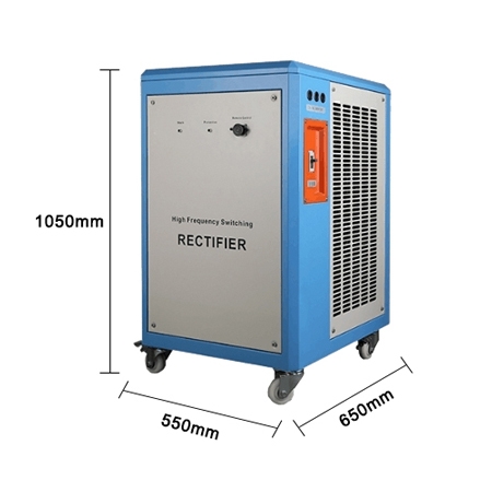 Electroplating rectifier 4000a size