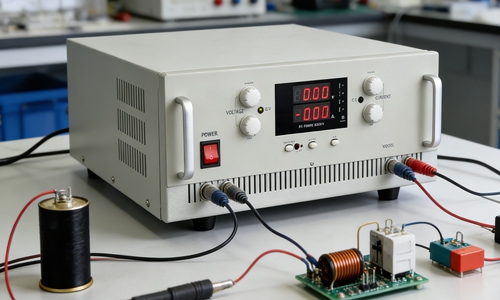Adjustable DC power supply for electronic component testing