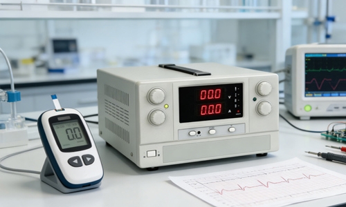 Adjustable DC power supply for medical instrument debugging