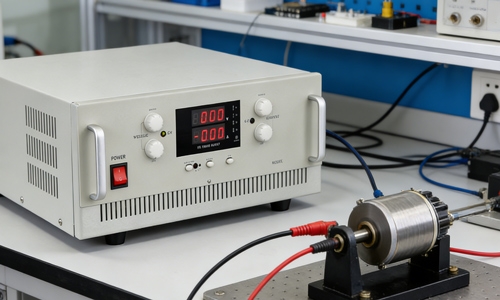 Adjustable DC power supply for small dc motor testing
