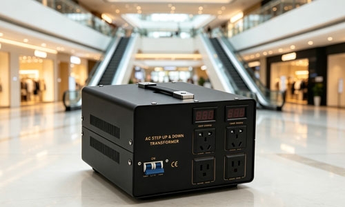 voltage converter transformer with display for shopping mall