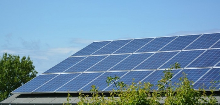 Solar panel display